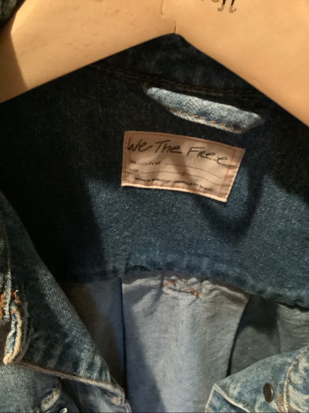 Free People Light Blue Washed Denim Jacket Swing Opal jacket new without tag - Picture 4 of 5